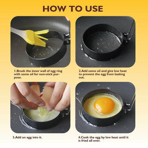 Silicone Egg Rings Set 5