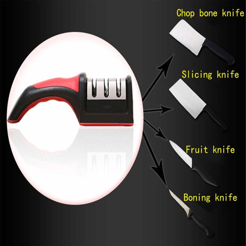 Rolling Knife Sharpener Kit - Multi-Grit Aluminum Alloy Tumbler