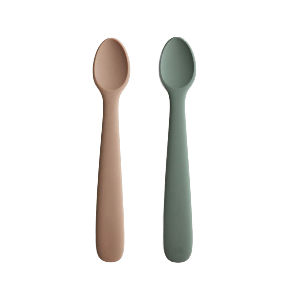 Baby Spoons Self Feeding 6 Months - Soft Silicone Training Spoon