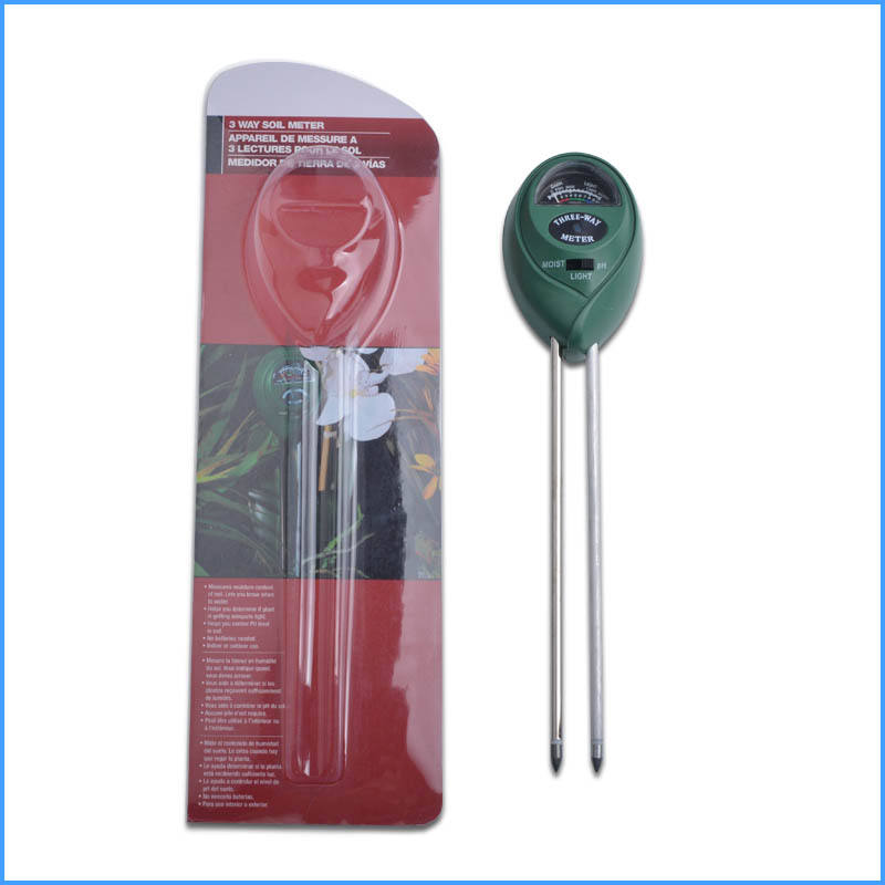 Soil Test Kit - 3-in-1 pH, Moisture & Light Meter for Plants